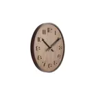 3096BR - Wall Clock "Wood Wood Medium", Wood, Brown, Ø 35 cm