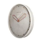 3197GS - Wall Clock "Cross", Polyresin, Grey, Ø 35 cm