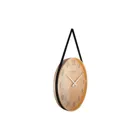 3234ZW - Wall Clock "Big Loop", Wood, Black, Ø 40 cm