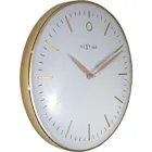 3256WI - Glamour Small" designer wall clock, noiseless, white, 30 cm