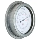 4303GA - Barometer "Orchid", Ø 22 cm, Metal, Galvanized