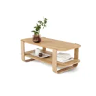 1017427-390 - BELLWOOD Coffee table with 2 levels, natural