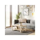 1017427-390 - BELLWOOD Coffee table with 2 levels, natural