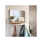 1018031-660 - ESTIQUE Wall mirror with shelf and 6 hooks