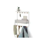 1018030-660 - ESTIQUE shelf with 10 hooks, white