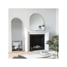 1017062-378 - HUBBA Arched standing mirror, titanium