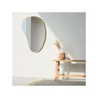 1018529-104 - HUBBA Pebble organically shaped decorative mirror, brass