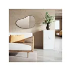 1018529-378 - HUBBA Pebble organically shaped decorative mirror, titanium