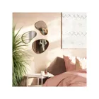 1018566-104 - HUBBA Pebble 3 organically shaped wall mirror, brass