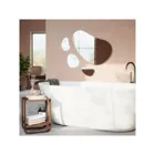 1018566-104 - HUBBA Pebble 3 organically shaped wall mirror, brass