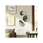 1018566-378 - HUBBA Pebble 3 organically shaped wall mirror, titanium