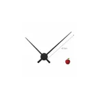 2269ZW - Wall clock "Hands", aluminum, black, 85 cm