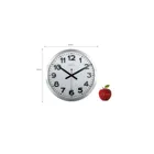 3999ARRC - Wall clock "Station Radio Controlled", aluminum, white, 35 cm