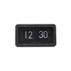 5228OR - Table/Wall clock "Flip Clock", orange/black, 18 x 10 x 7 cm