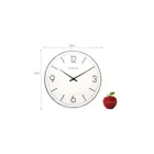 3157WI - Wall clock "Basic Dome", dome glass, white, 35 cm