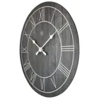 7345ZW - Wall clock "Paul", wood, black, 40 cm