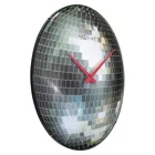 "Disco Ball" - Wall Clock, Ø 35 cm, silver