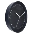 3305ZW - Berlin" wall clock, Silent, Black, Aluminium, 30 cm