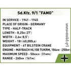 COBI-2281 - FAMO HALF TRUCK, Modell, 498 Teile, ab 10 Jahren