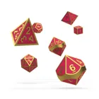 7 Dice RPG Set, Metal Shines in the Dark - Golden Princess