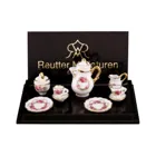 Coffee Service 2 Persons, Rose Ribbon