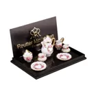 Coffee Service 2 Persons, Rose Ribbon