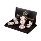 Coffee Service 2 Persons, Rose Ribbon