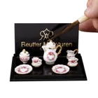 Coffee Service 2 Persons, Rose Ribbon