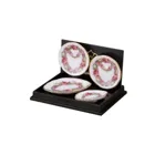 2 dinner sets, rose ribbon