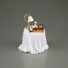 001.706/0 - Miniature, white bedroom table decorated