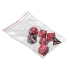 7790 - Dice, oblivion, red, bag of 7