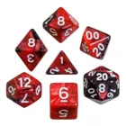 7790 - Dice, oblivion, red, bag of 7