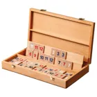 Rummy, wooden box ,board game made of wood, 1-2 players, from 8 years old