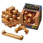 6053 - Verflixter Knoten, Bambus, Brettspiel aus Holz, 1-2 Spieler, ab 8 Jahren