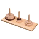 Tower of Hanoi, puzzle game, for 1 player, 6 years and up