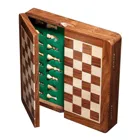 2733 - Chess set, 25 mm square, magnetic, wooden board game, 1-2 players, from 8 years old.