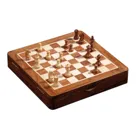 2733 - Chess set, 25 mm square, magnetic, wooden board game, 1-2 players, from 8 years old.