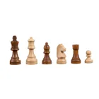 Chess case, square 43 mm, with edge lettering, wooden board game, 1-2 games