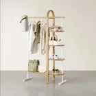 BELLWOOD Garment Rack, white/natural