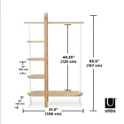 BELLWOOD Garment Rack, white/natural