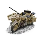 510007403 - Modellbausatz,1:9 Deut.Militärmotorrad mit Seitenwagen