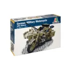 510007403 - Modellbausatz,1:9 Deut.Militärmotorrad mit Seitenwagen