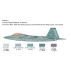 510002822 - Model Kit,1:48 US F-22A Raptor