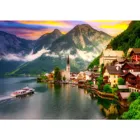 ENJOY-2089 - Hallstatt Town at Sunset, Austria, jigsaw puzzle, 1000 pieces