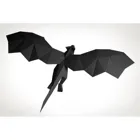 DRACHE_SCHWARZ - Bastelset Drache schwarz