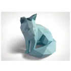 FUCHS HIMMELBLAU - Craft kit - Fox, sky blue