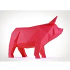 SCHWEIN KIRSCHROT - Craft set - Pig, cherry red