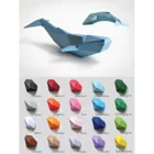 WALSCHULE KARIBIKBLAU - WALSCHULE_KARIBIKBLAU - Craft set - Whale school, caribbean blue