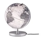 Illuminated globe TERRA WHITE LIGHT