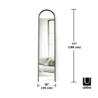 Umbra BELLWOOD LEANING MIRROR BLACK